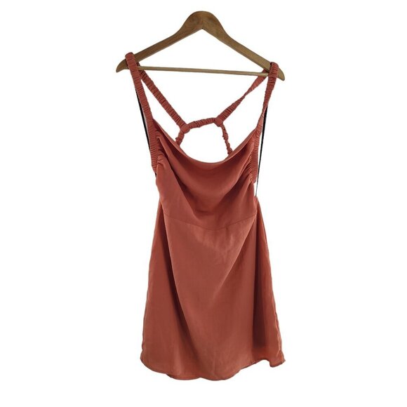 Forever 21 Dresses & Skirts - Forever 21 Cutout Mini Dress cowl square-cut neckline Salmon cutout back NWT‎ XL